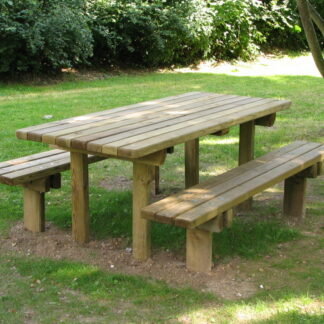 TABLE-BANCS RUSTIQUE PAPI