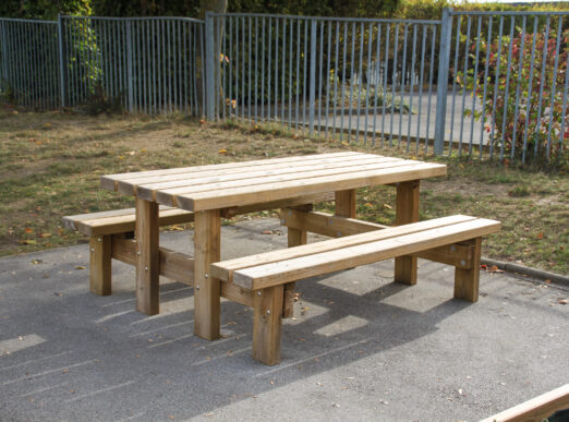 TABLE-BANCS RUSTIQUE PAPI