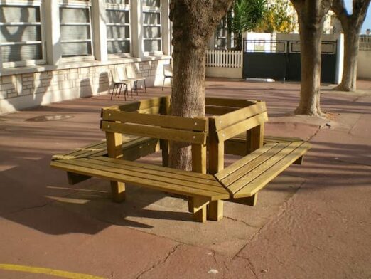 BANC ENTOURAGE D'ARBRE