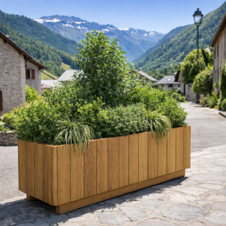 Jardinière LOUXOR en bois pin classe 4, pour aménager les espaces extérieurs avec un mobilier durable et pratique
