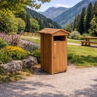 Corbeille en bois, solution esthétique et durable pour les espaces publics et aménagements extérieurs