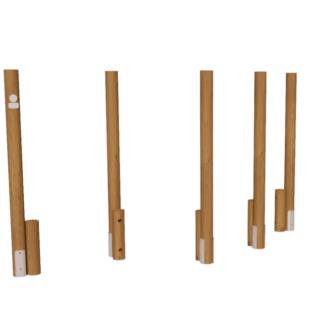 Échasses 5 éléments, équipement sportif dans les espaces publics