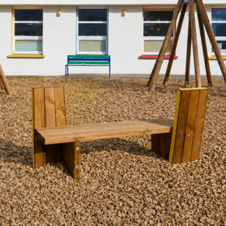 Banc de l’amitié en bois, mobilier extérieur pour écoles, aires de jeux, autres espaces publiques