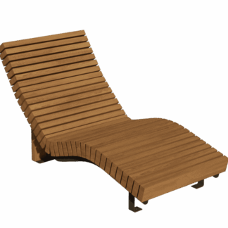 Transat LISA en bois pour aménagement extérieur et espaces de détente dans les espaces publics